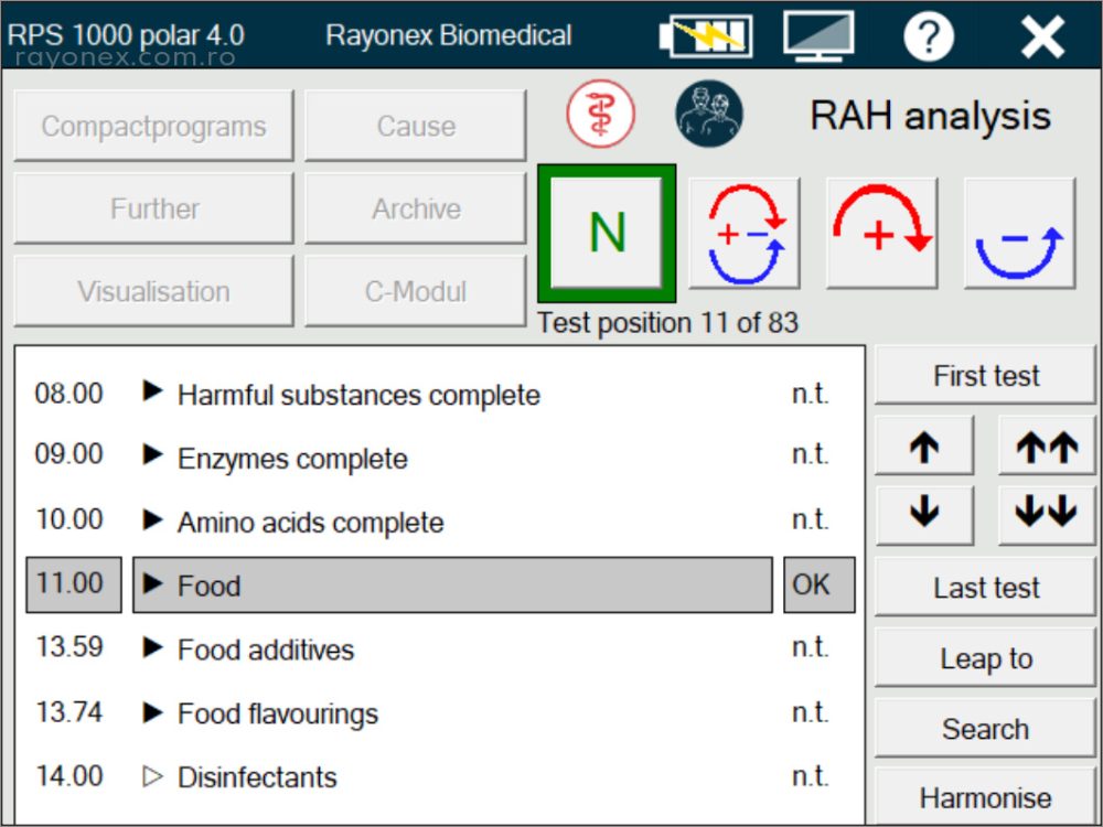 Modul RAH Global Test Uman - testare energetică intoleranțe fără fiole + 698 programe RAH